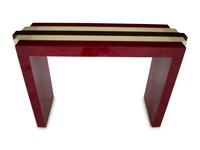 An Art Deco Style Acrylic Tri-Color Console Table