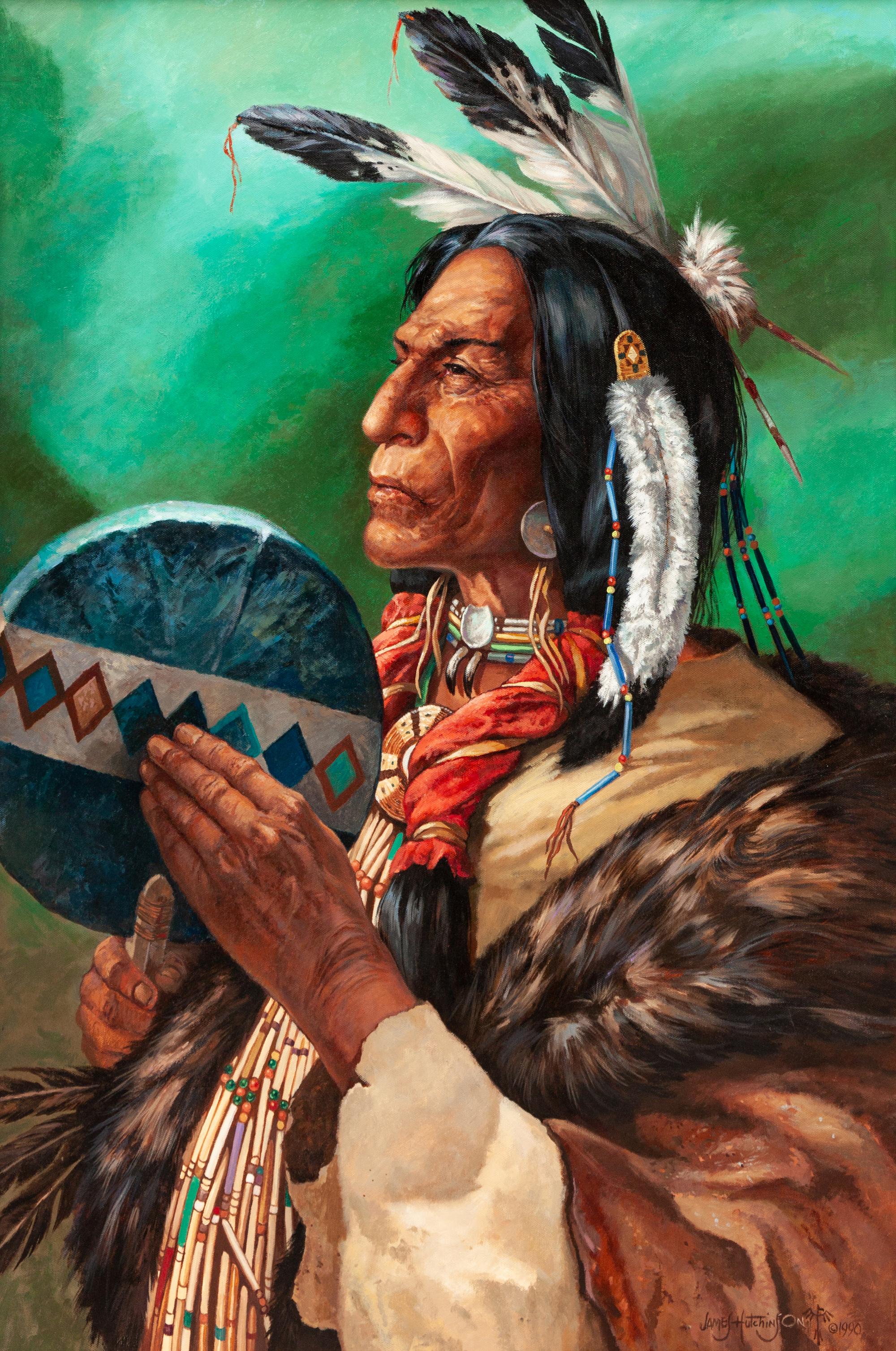 Two Works: Wolf Robe Shaman to the Cheyenne , 1990 and Ute Country , 1987