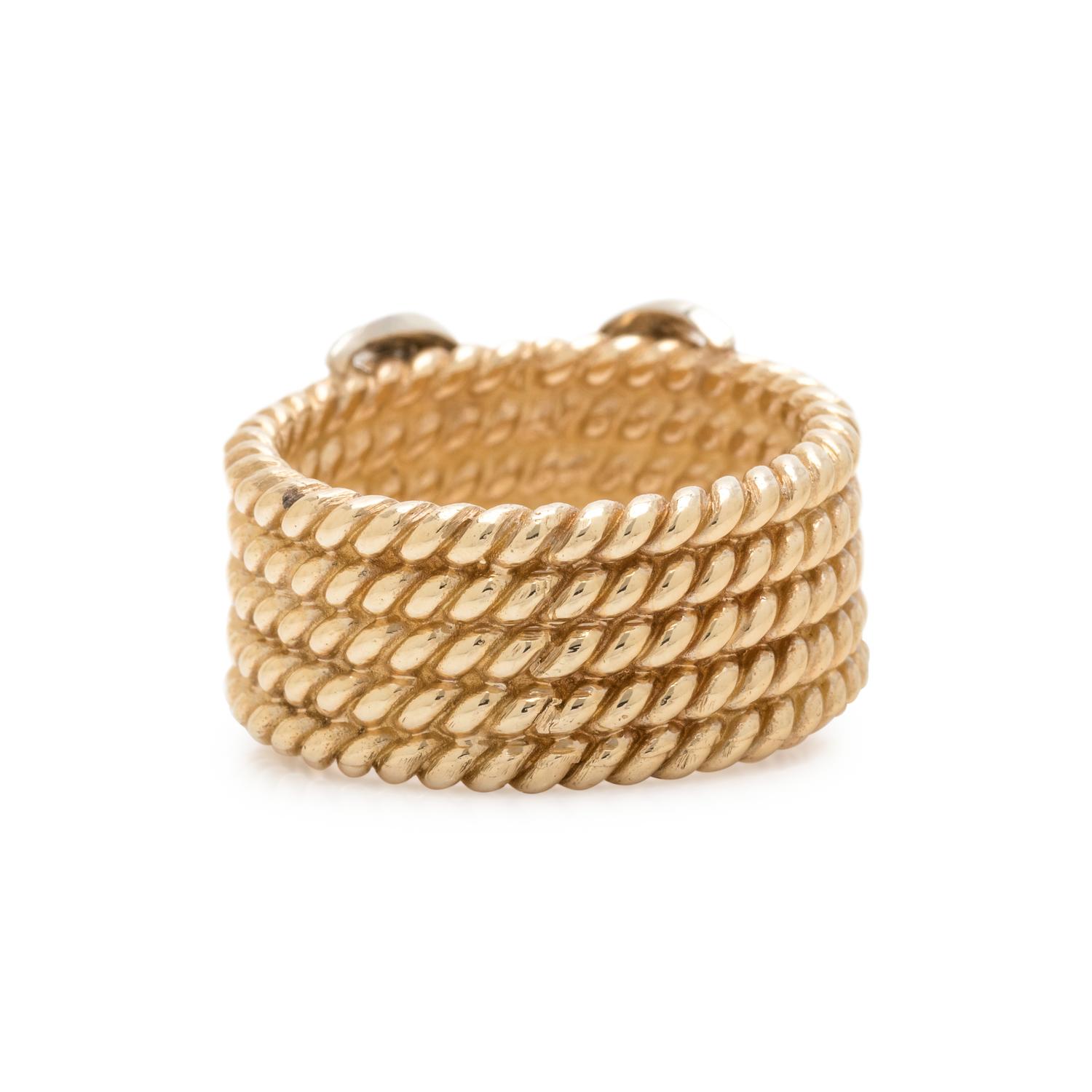BICOLOR GOLD AND DIAMOND RING