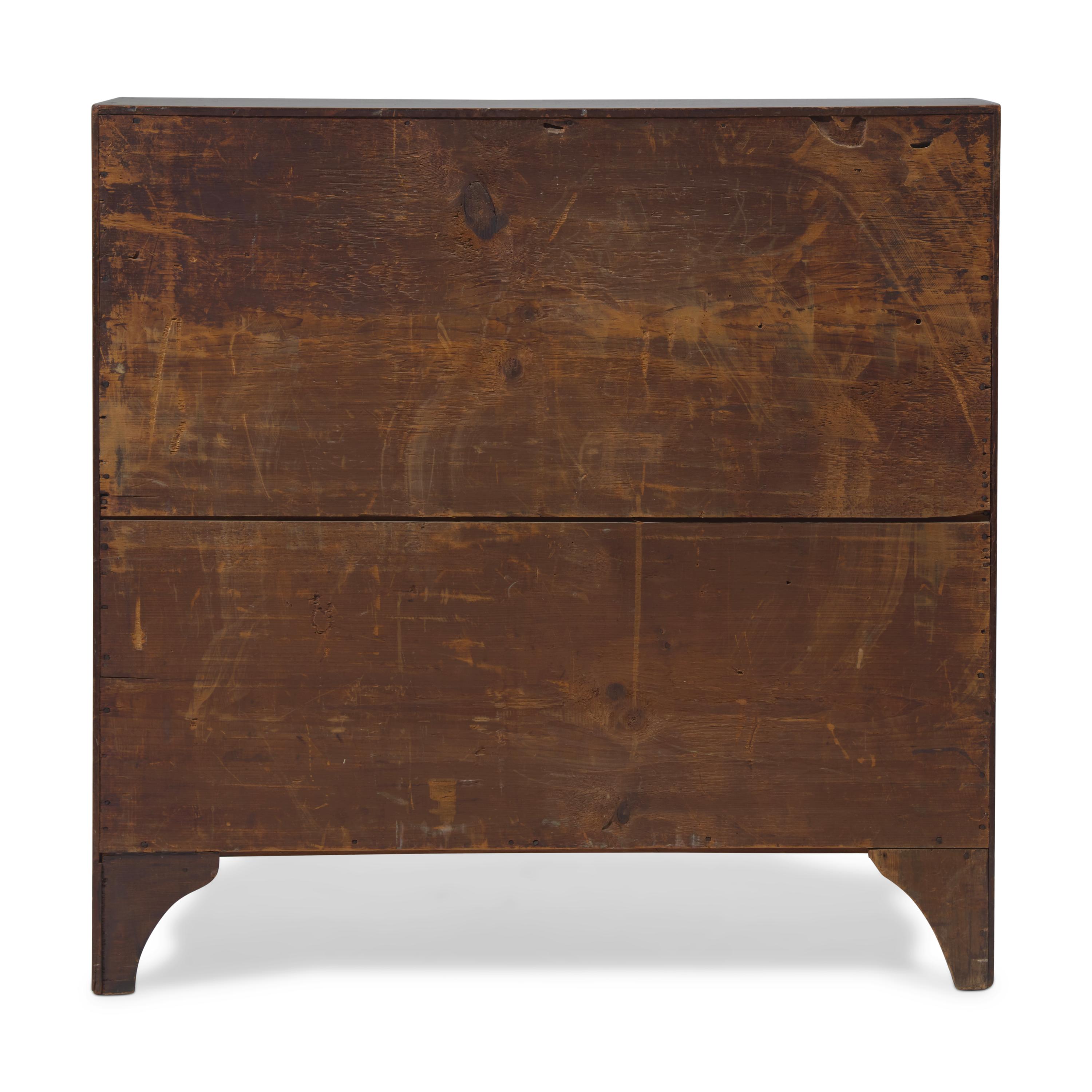 A Federal Eagle Inlaid Cherry and Maple Slant-Front Desk