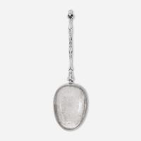 A rare caryatid handle silver spoon Henricus Boelen II (1697-1755), New York, NY, circa 1715