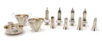 A Group of American Sterling Silver Table Articles, Width of largest 6 inches.
