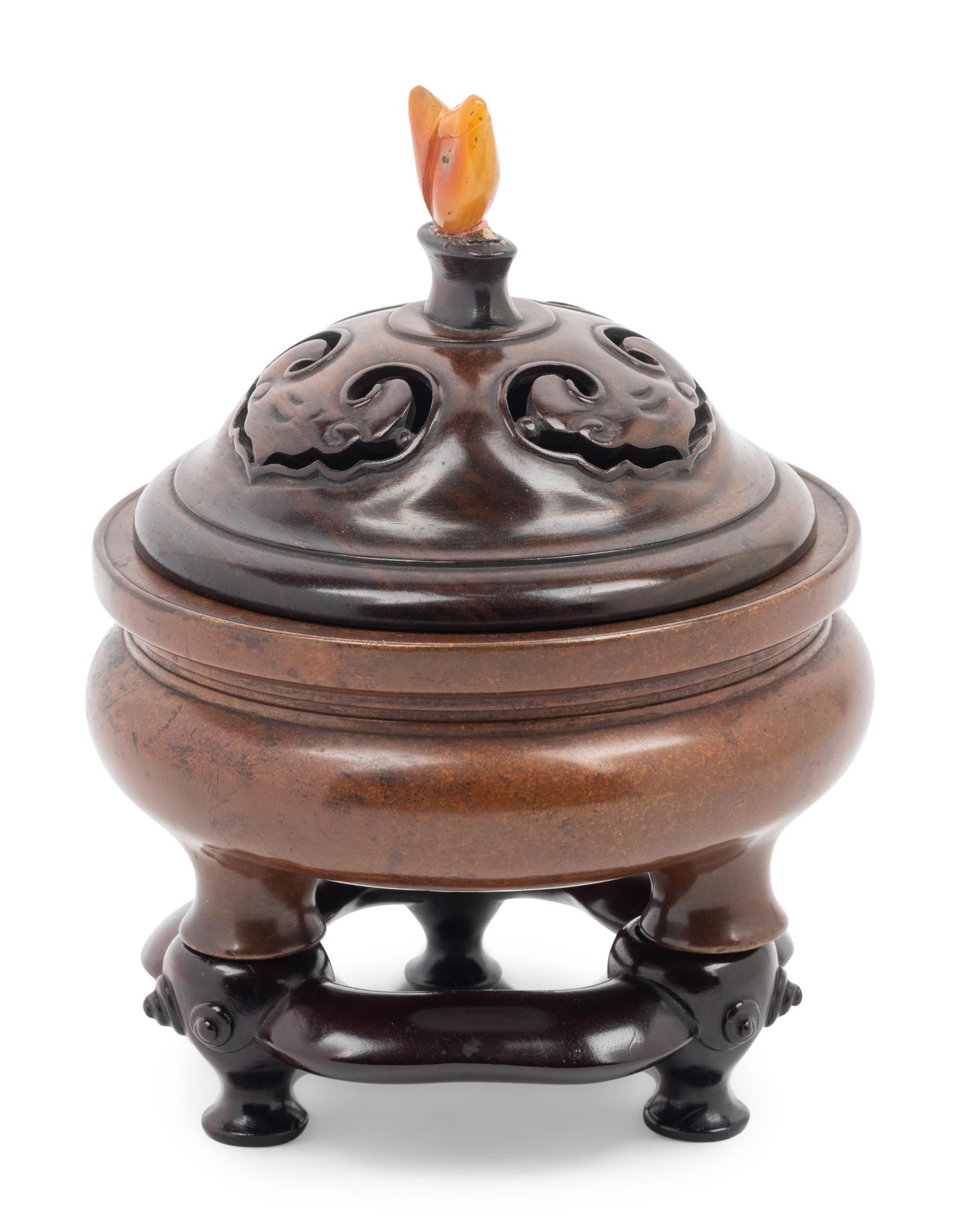 A Bronze Tripod Incense Burner