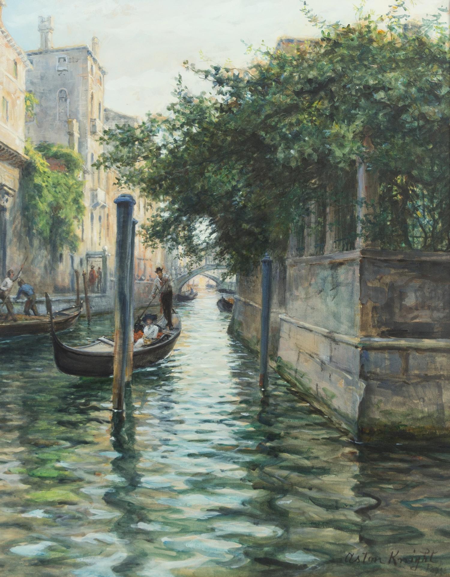 Louis Aston Knight, (American, 1873-1948), Rio San Trovaso, Venice