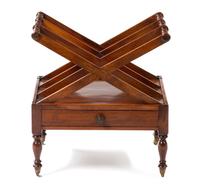 A Regency Mahogany Canterbury Width 20 1/2 inches.