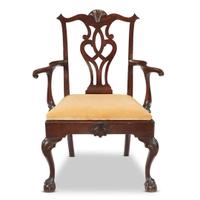 Chippendale carved mahogany armchair Philadelphia, PA, circa 1770