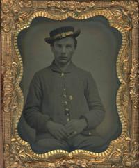 [Tintypes and Ambrotype] 4 Images of Union Soldiers and a Sailor