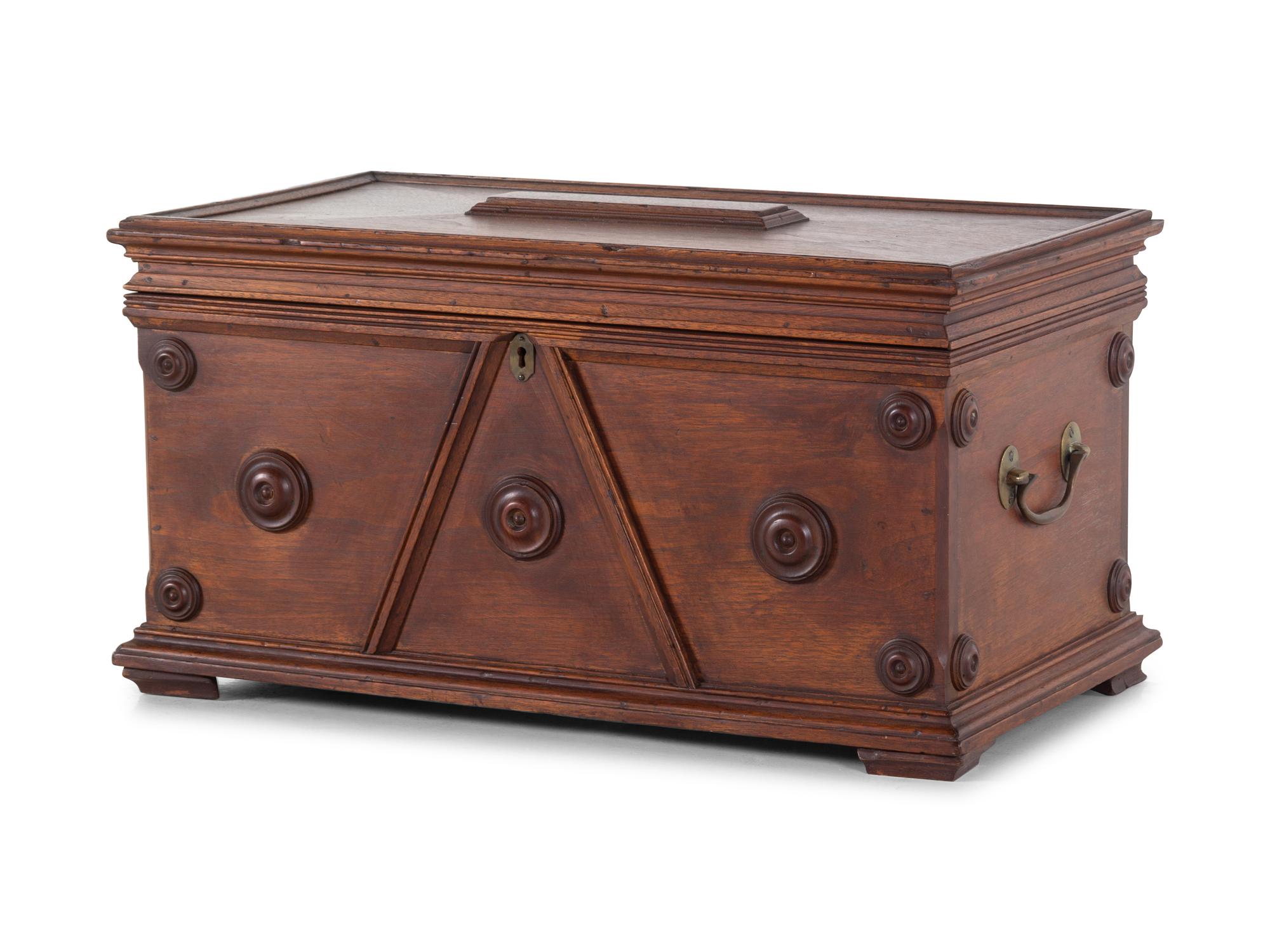 An American Walnut Table Casket — CIRCA 1870