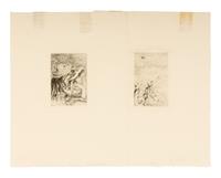 A Pair of Etchings ( Sur la Plage à Berneval, ca. 1892 and Le chapeau épinglé , ca. 1894)