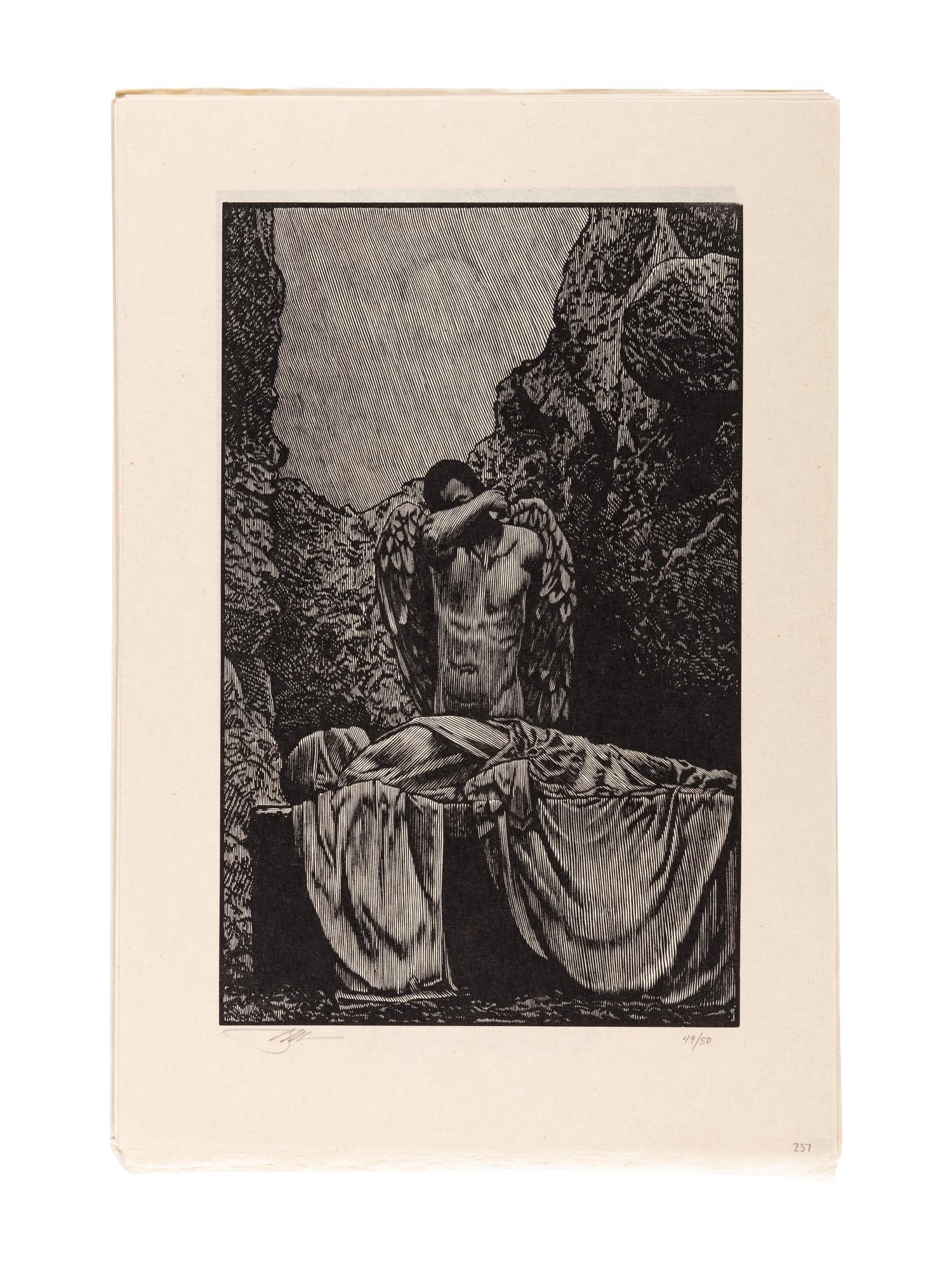 [MOSER, Barry, illustrator]. The Complete Set of Prints Both Published and Unpublished for the Deluxe Edition of The Pennyroyal Caxton Bible . [North Hatfield, MA and New York City: Pennyroyal Caxton Press, 1999].