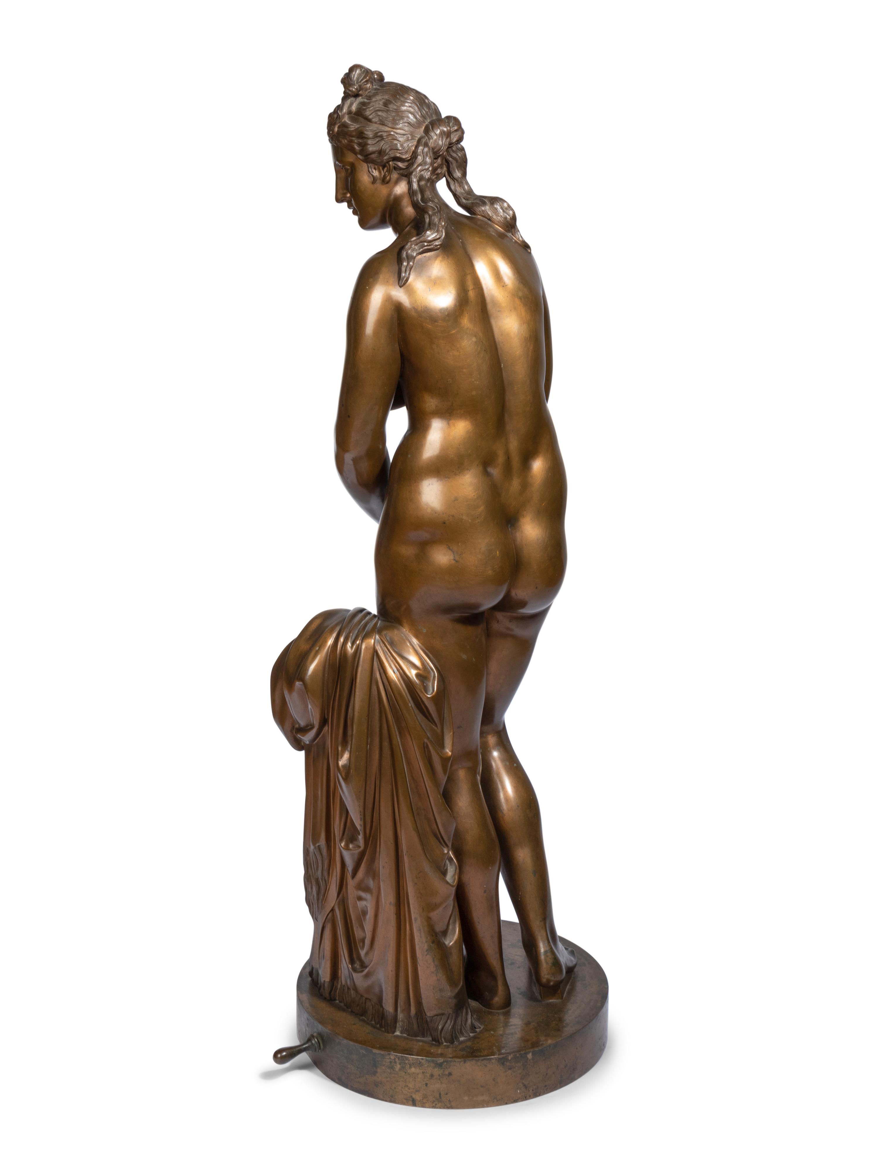 A Large Italian Bronze Figure of Venus