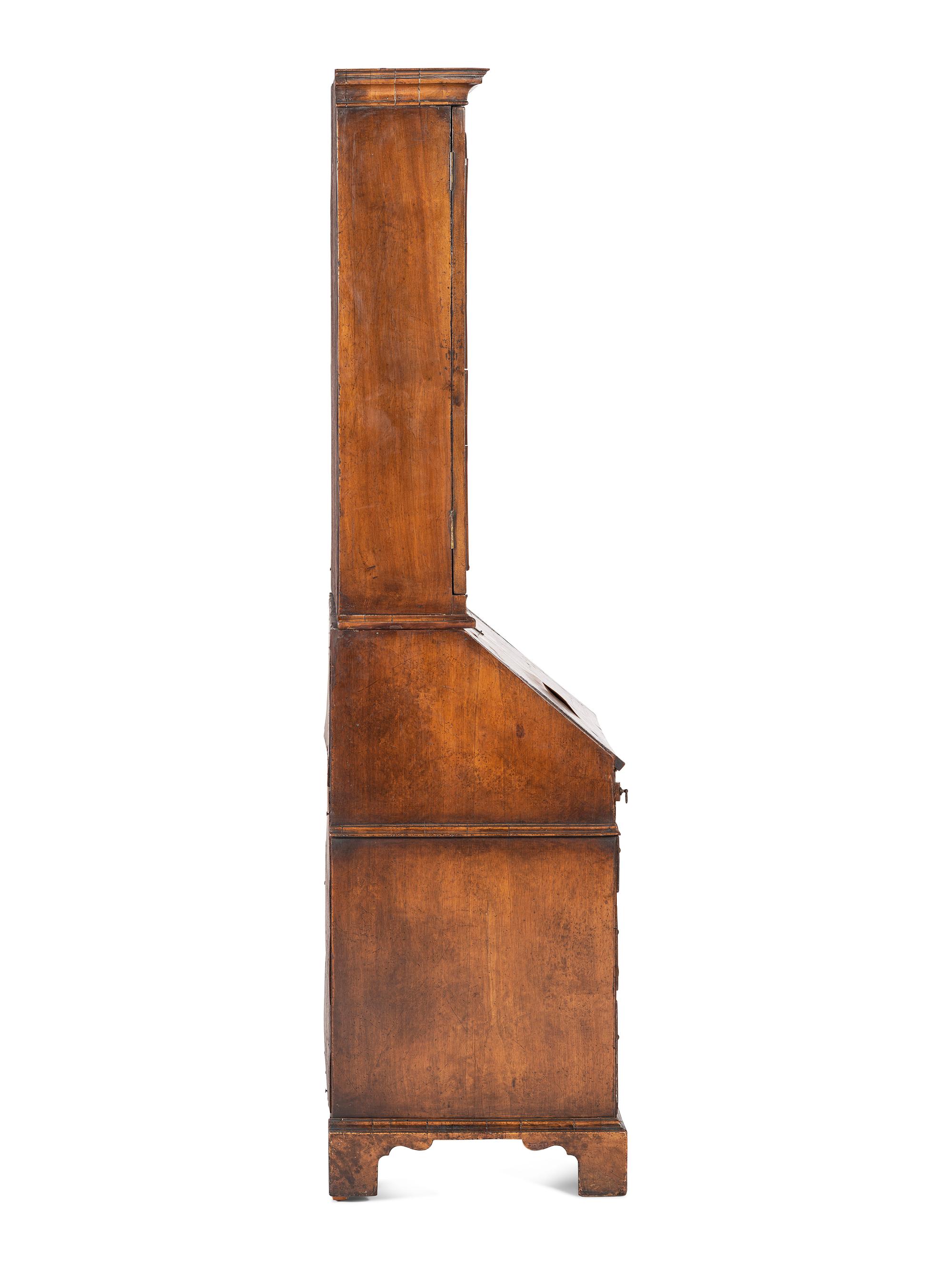 A George I Walnut Secretary Desk