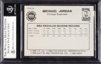A 1986 Michael Jordan Star Set Pro Stats Card No. 4 (BGS 9 MINT)