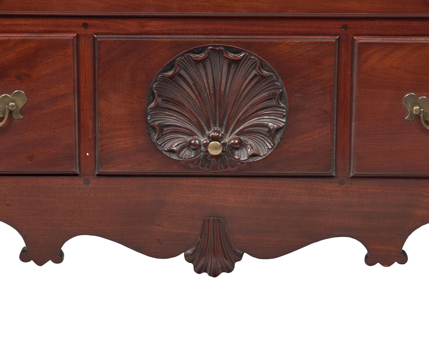 A Chippendale Carved Mahogany Dressing Table