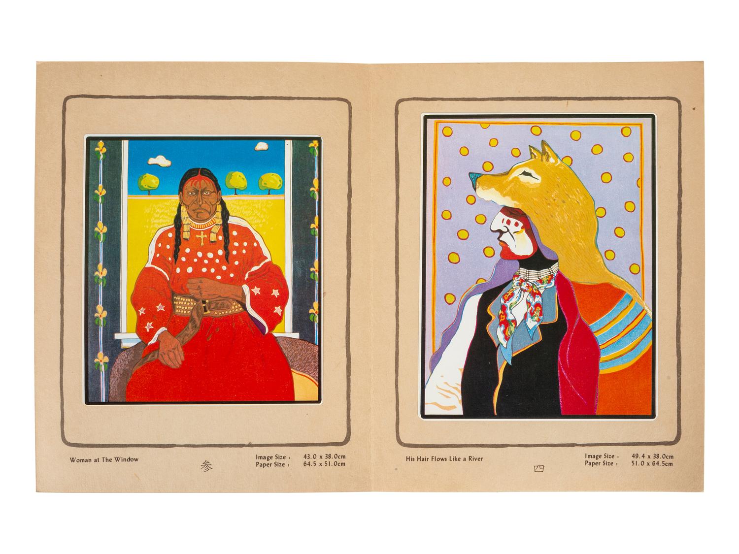 T.C. CANNON (Caddo/Kiowa, 1946-1978). Portraits of the Brave Heart People. New York: Aberbach Fine Art, 1979.