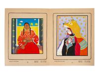 T.C. CANNON (Caddo/Kiowa, 1946-1978). Portraits of the Brave Heart People. New York: Aberbach Fine Art, 1979.