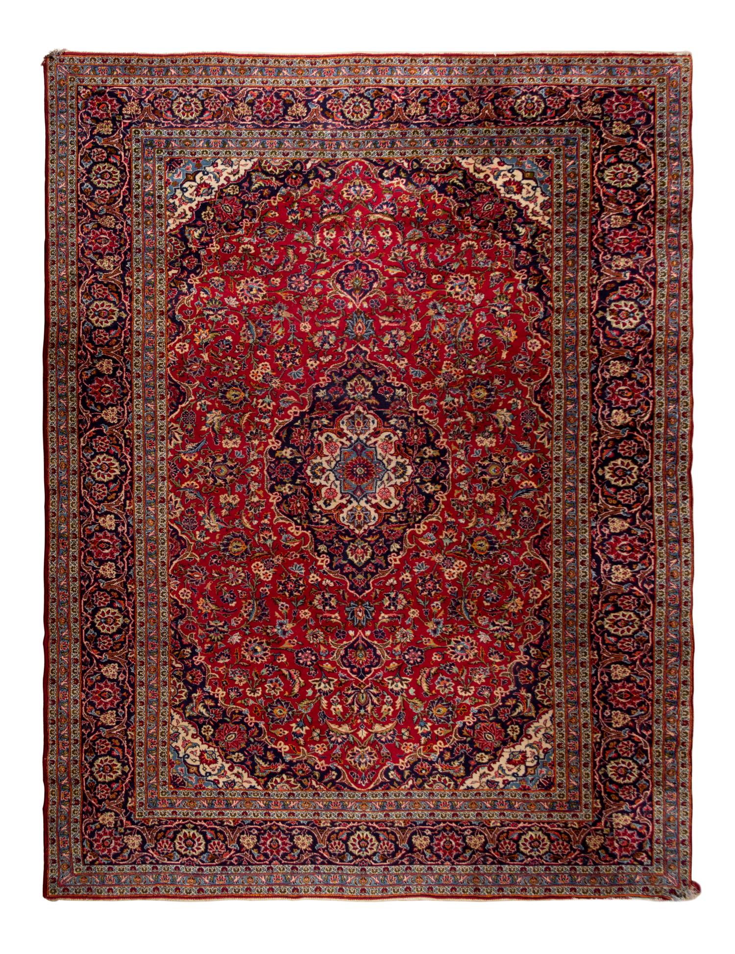 A Kashan Wool Rug