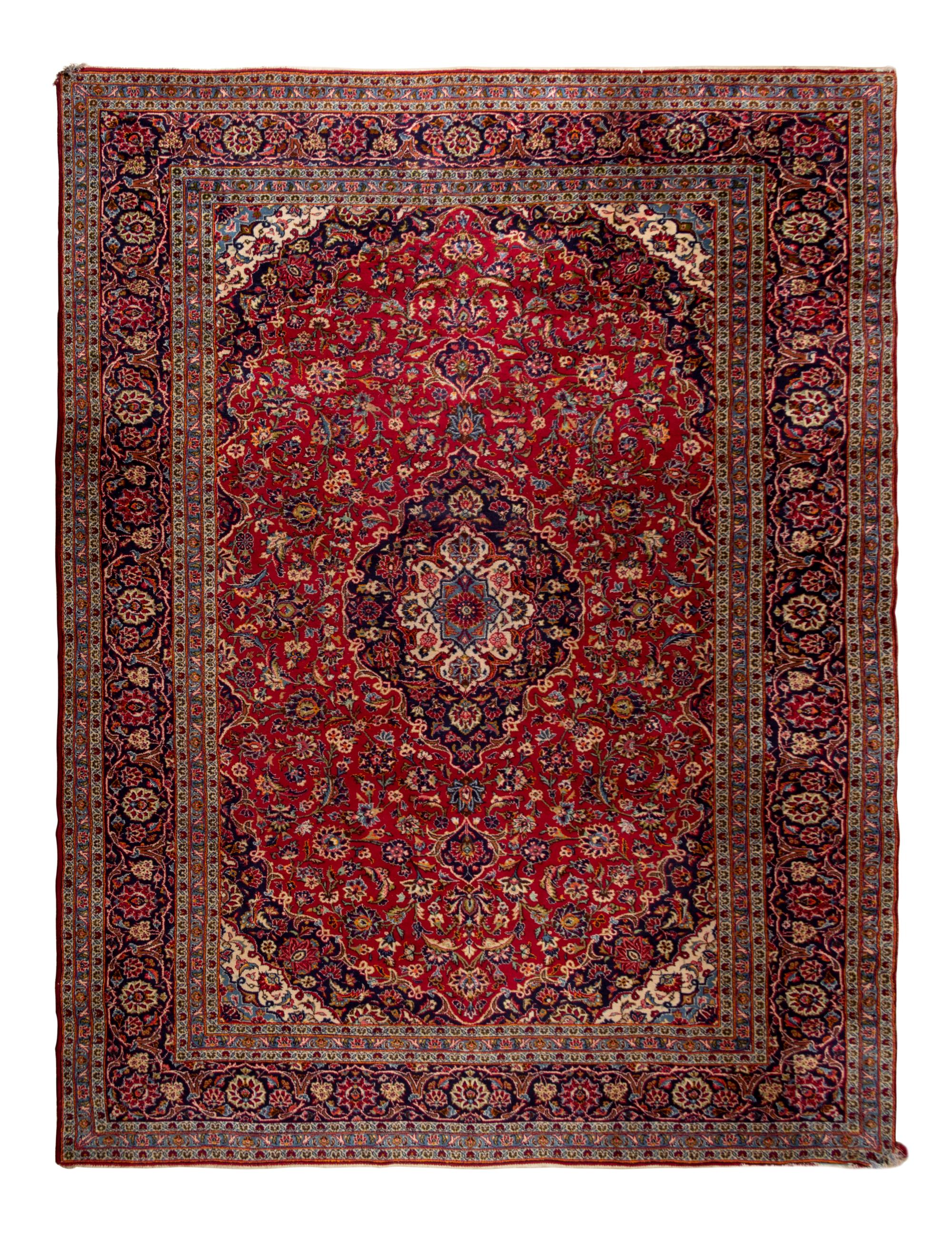 A Kashan Wool Rug