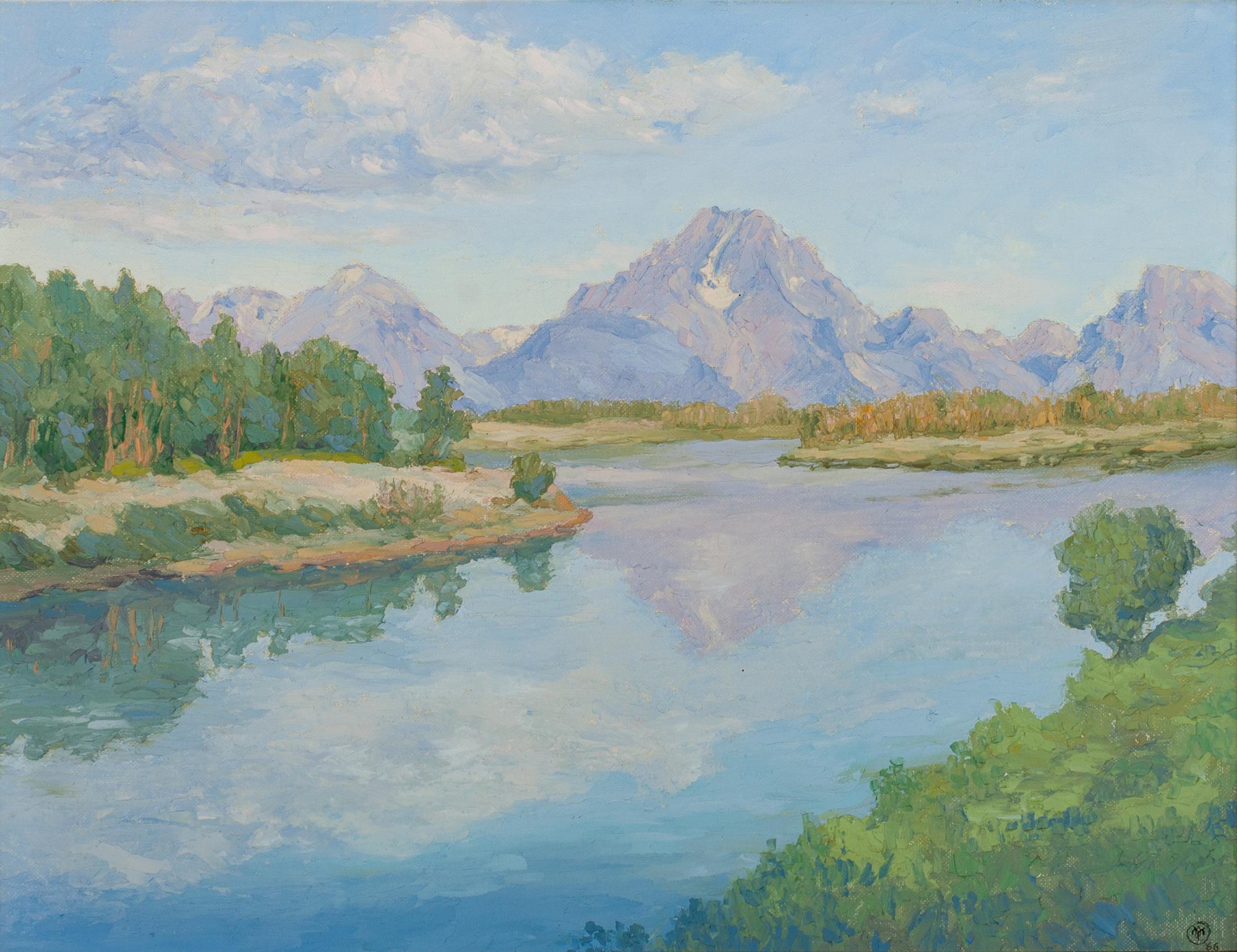 Mt. Moran Just After Dawn , 1962