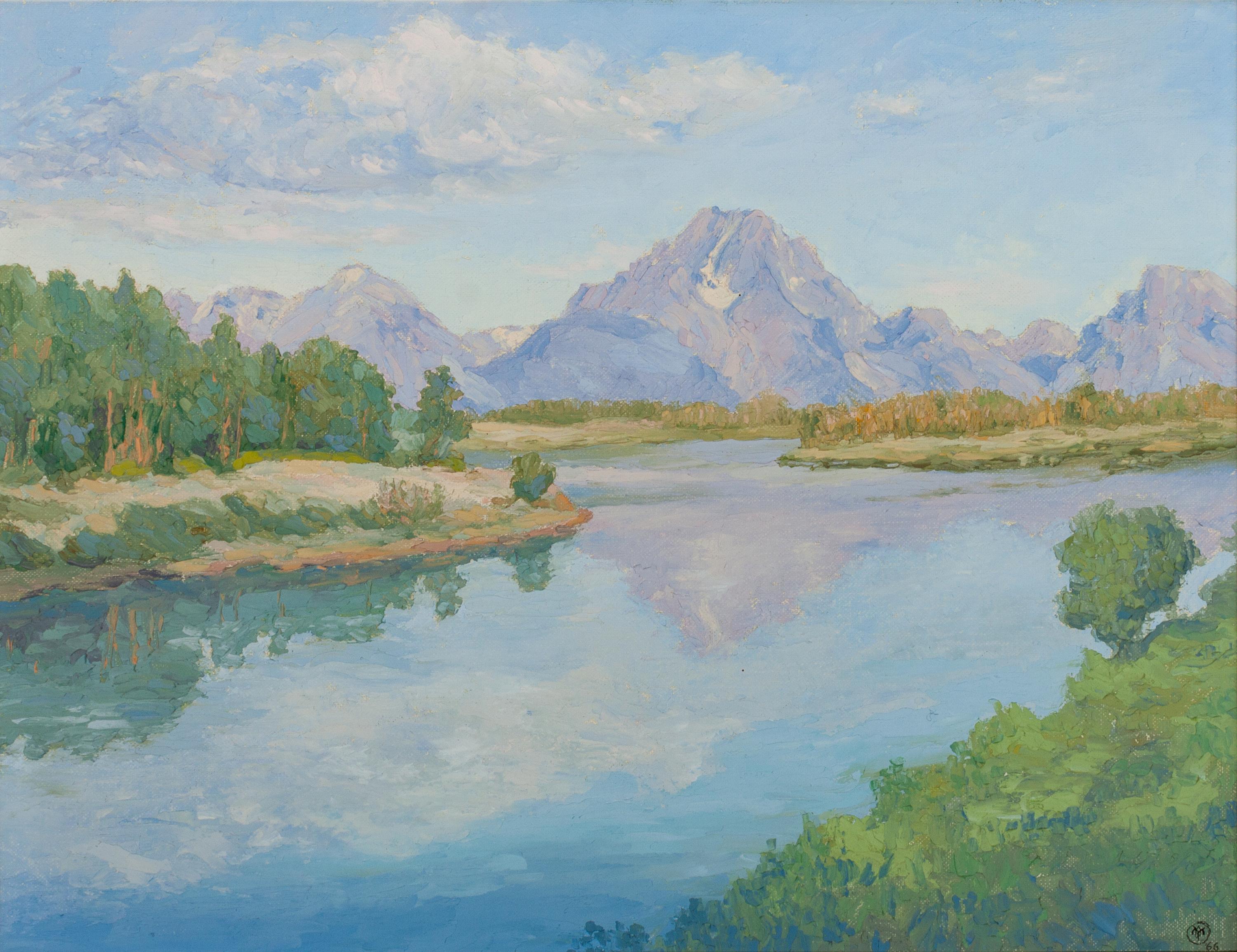 Mt. Moran Just After Dawn , 1962
