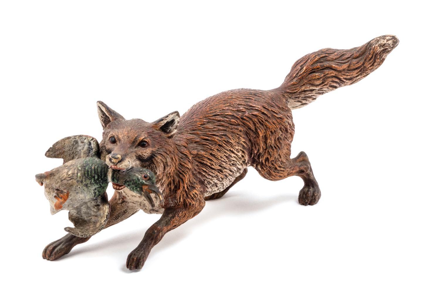 An Austrian Cold Painted Bronze Figure Length 8 inches. — EARLY 20TH CENTURY