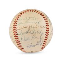 A 1957 Chicago Cubs Team Signed Autograph Baseball (JSA Letter of Authenticity),