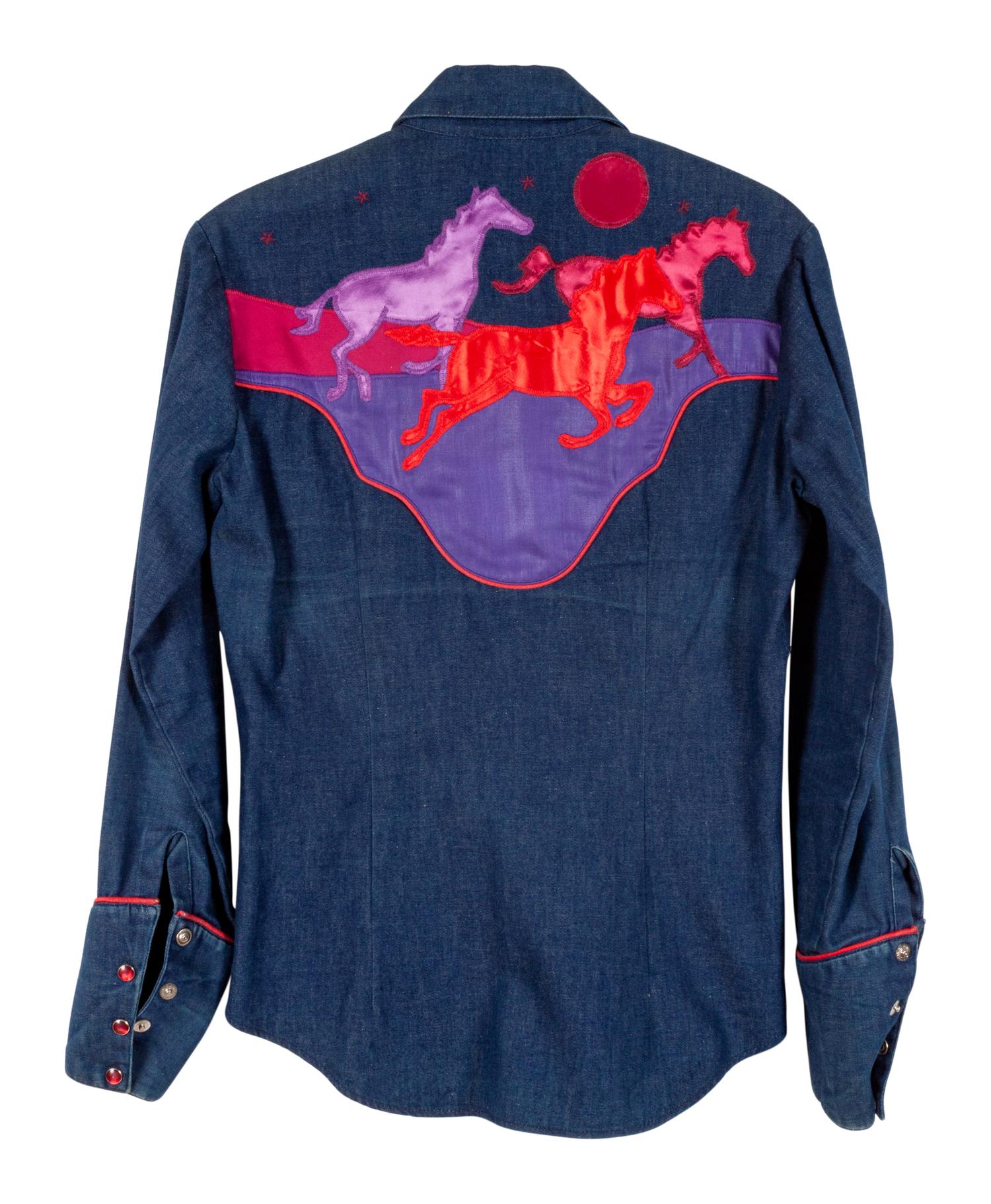Four Embellished Women's Rodeo Shirts