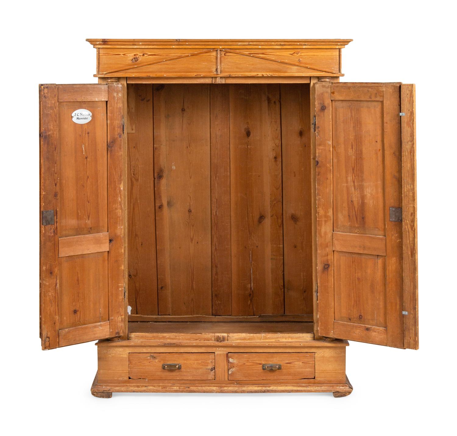 An English Pine Armoire