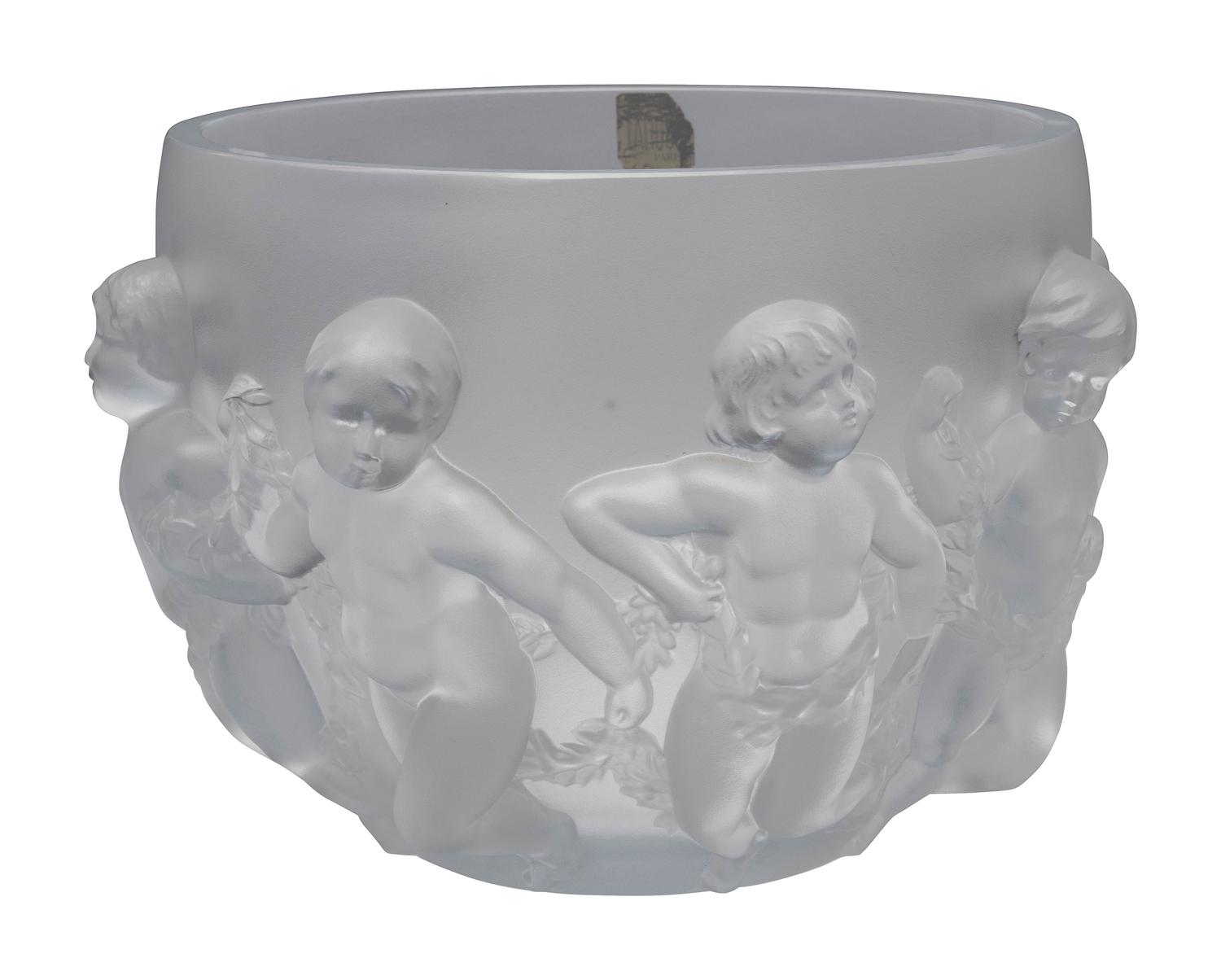 A Lalique ' Luxembourg' Frosted Glass Bowl