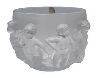 A Lalique ' Luxembourg' Frosted Glass Bowl