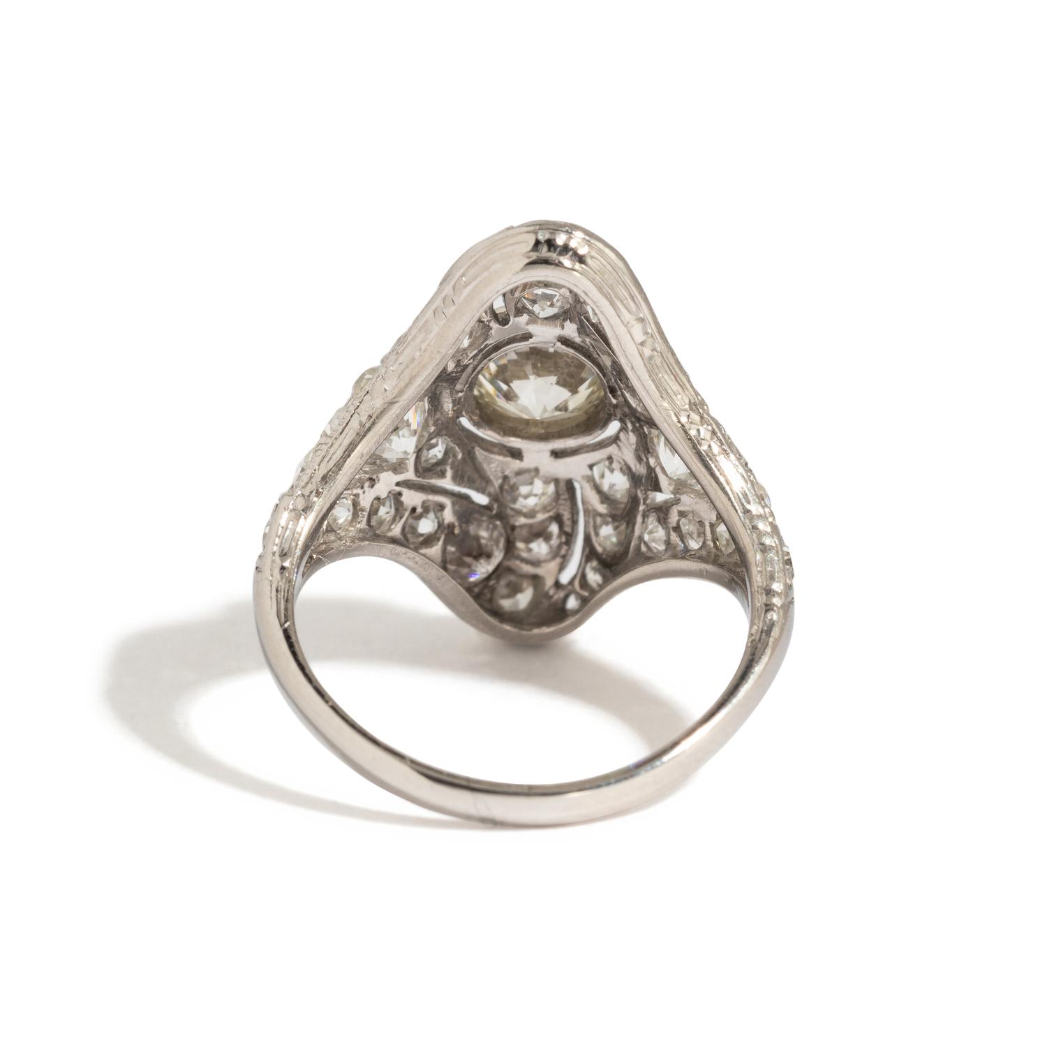 ART DECO, DIAMOND RING