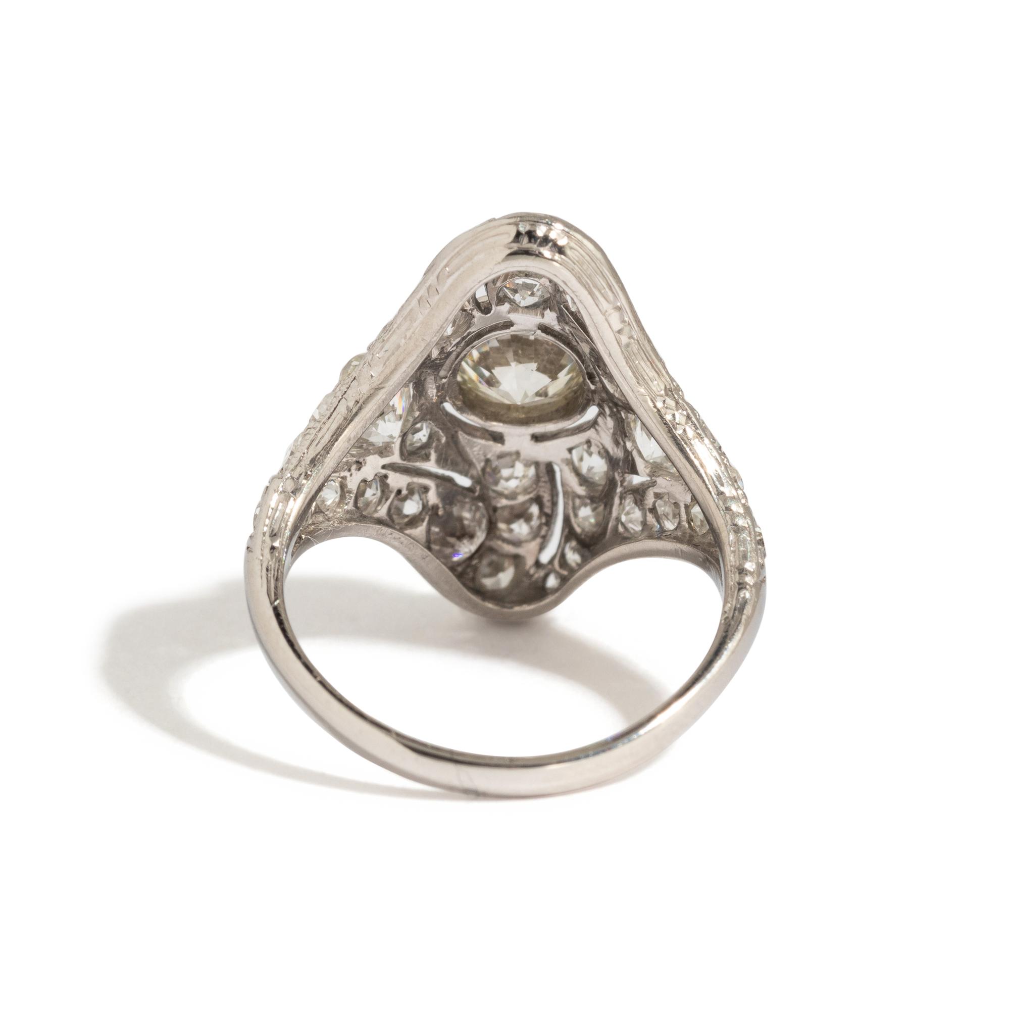 ART DECO, DIAMOND RING