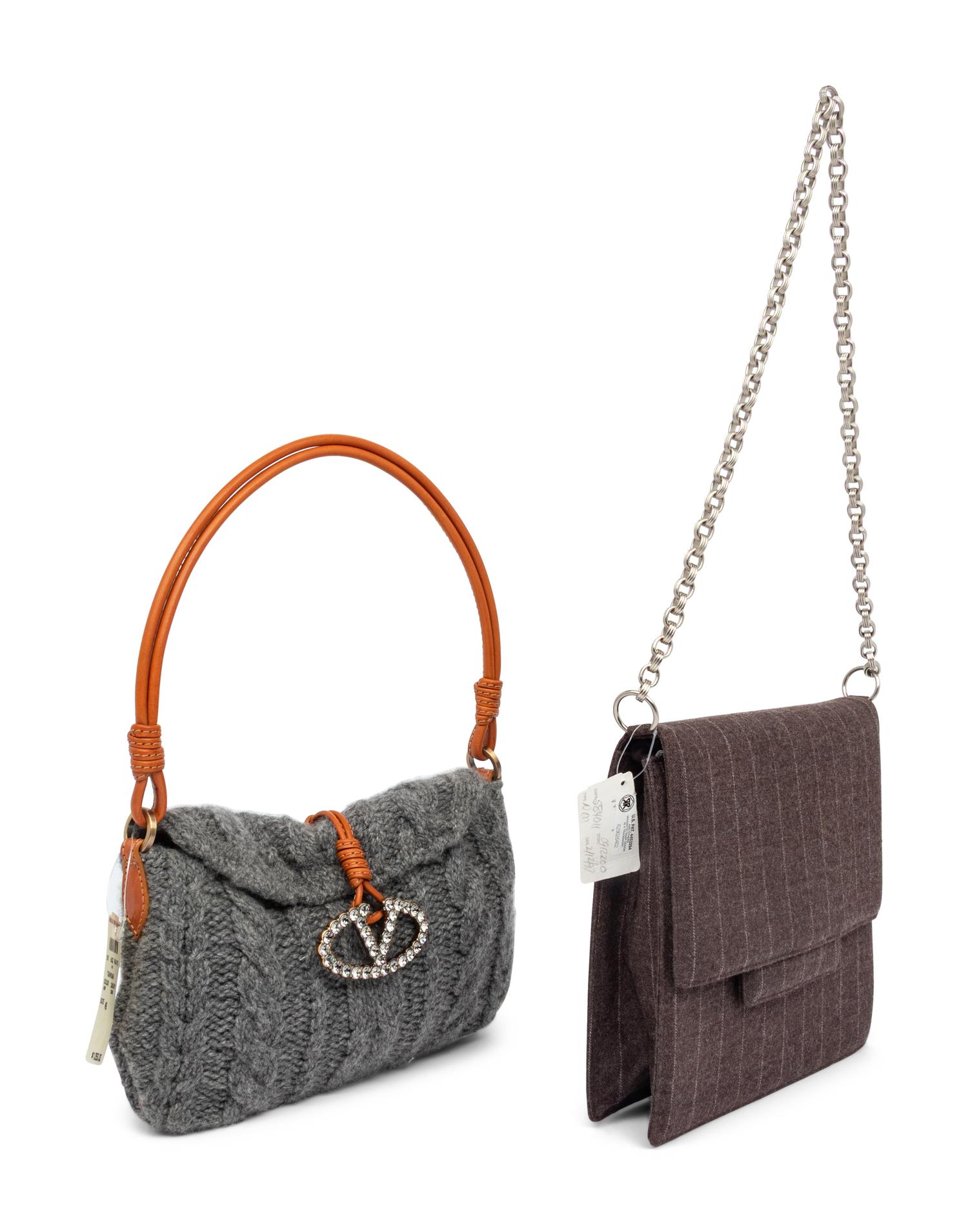 Valentino & Bottega Veneta, Two Wool Bags