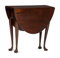 A Queen Anne Stained Cherrywood Drop-Leaf Table