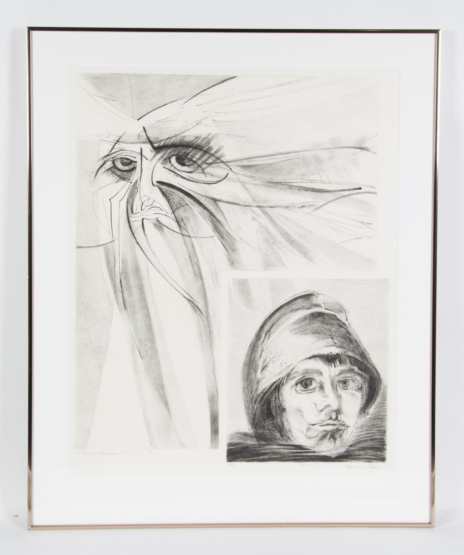 Virginia A. Meyers, (American, b. 1927), Time of Malfeasance, c. 1970 (portfolio of 21)