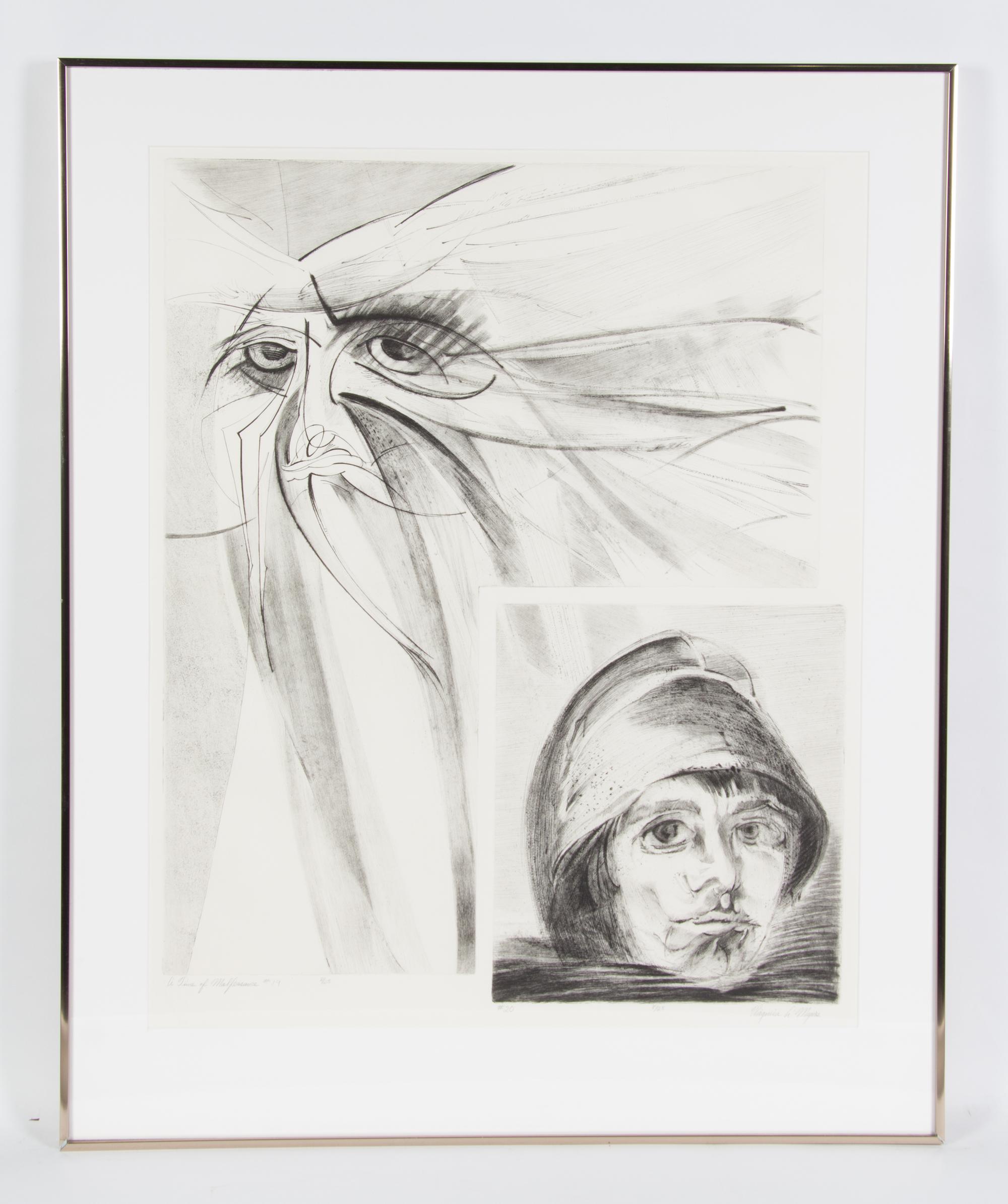 Virginia A. Meyers, (American, b. 1927), Time of Malfeasance, c. 1970 (portfolio of 21)