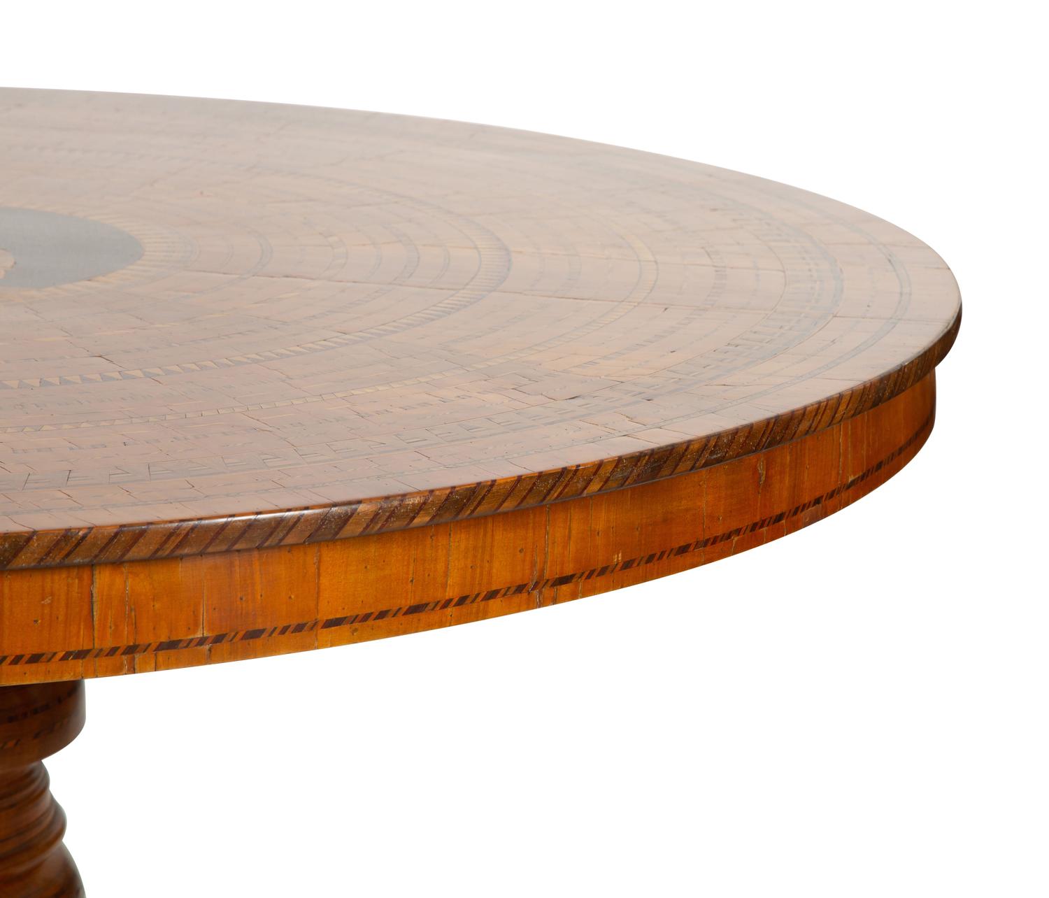 An Italian Parquetry and Marquetry Center Table