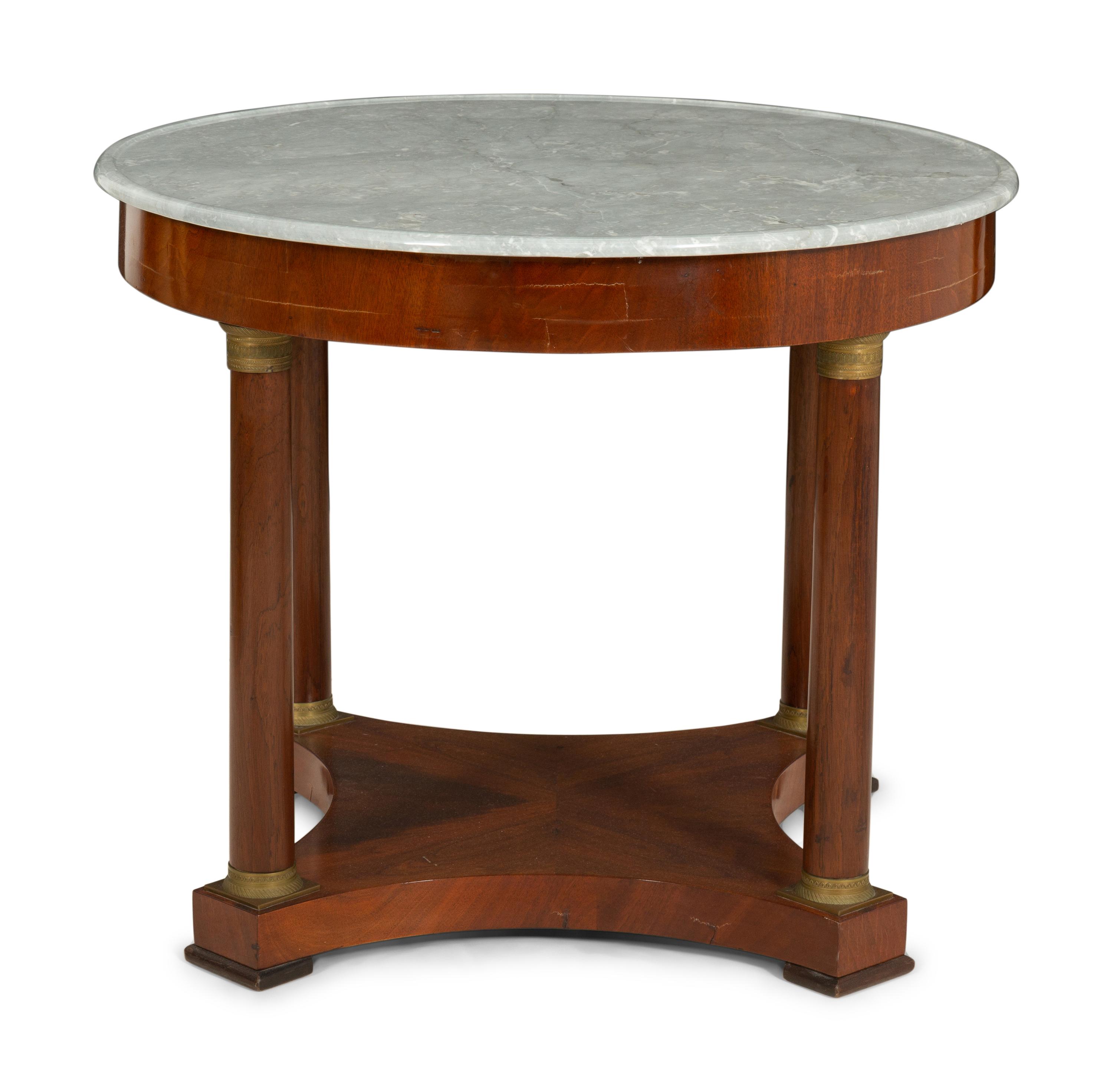 A French Empire Marble Top Center Table