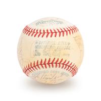 A 1978 Boston Red Sox Team Signed Autograph Baseball with 23 Signatures (Beckett Authentication Services Letter BAS Certified),