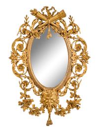 A French Gilt Bronze Mirror in the Manner of François Linke