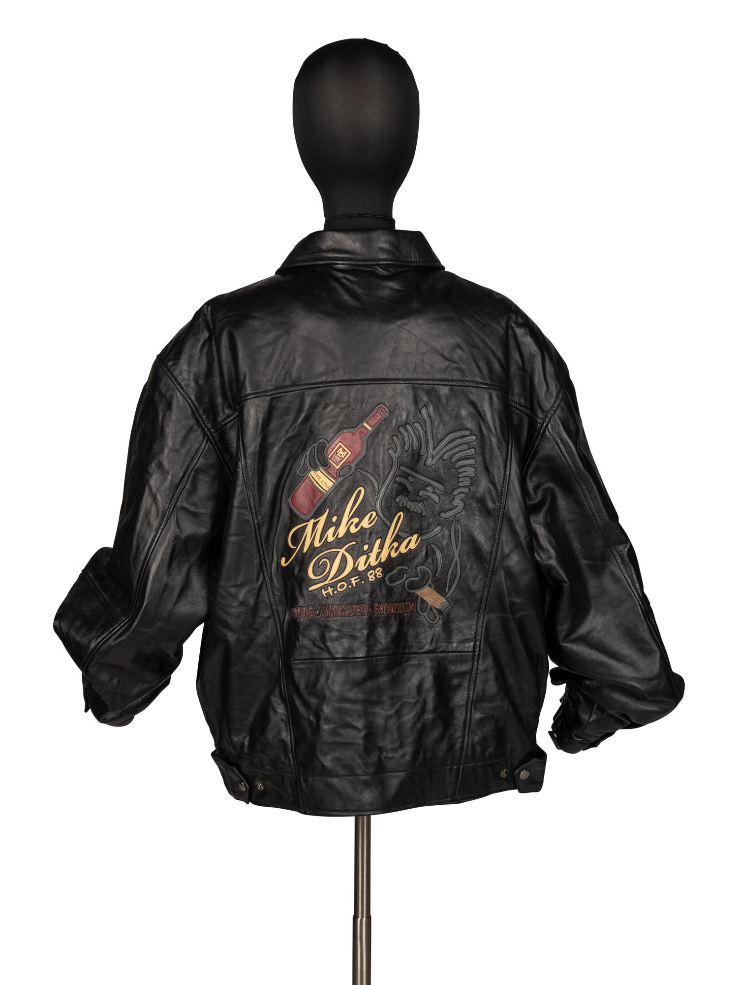 Mike Ditka's Personally Owned and Worn Mike Ditka Brand Leather Jacket