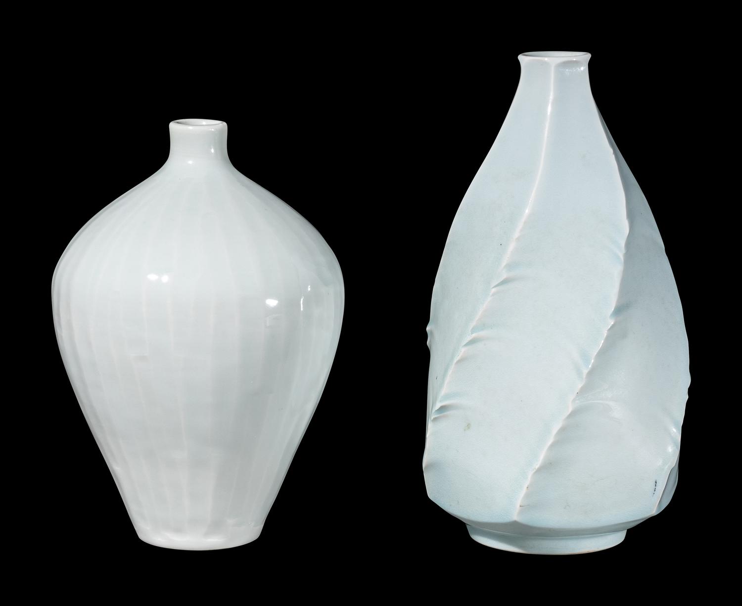 Two Japanese Studio Porcelain Vases