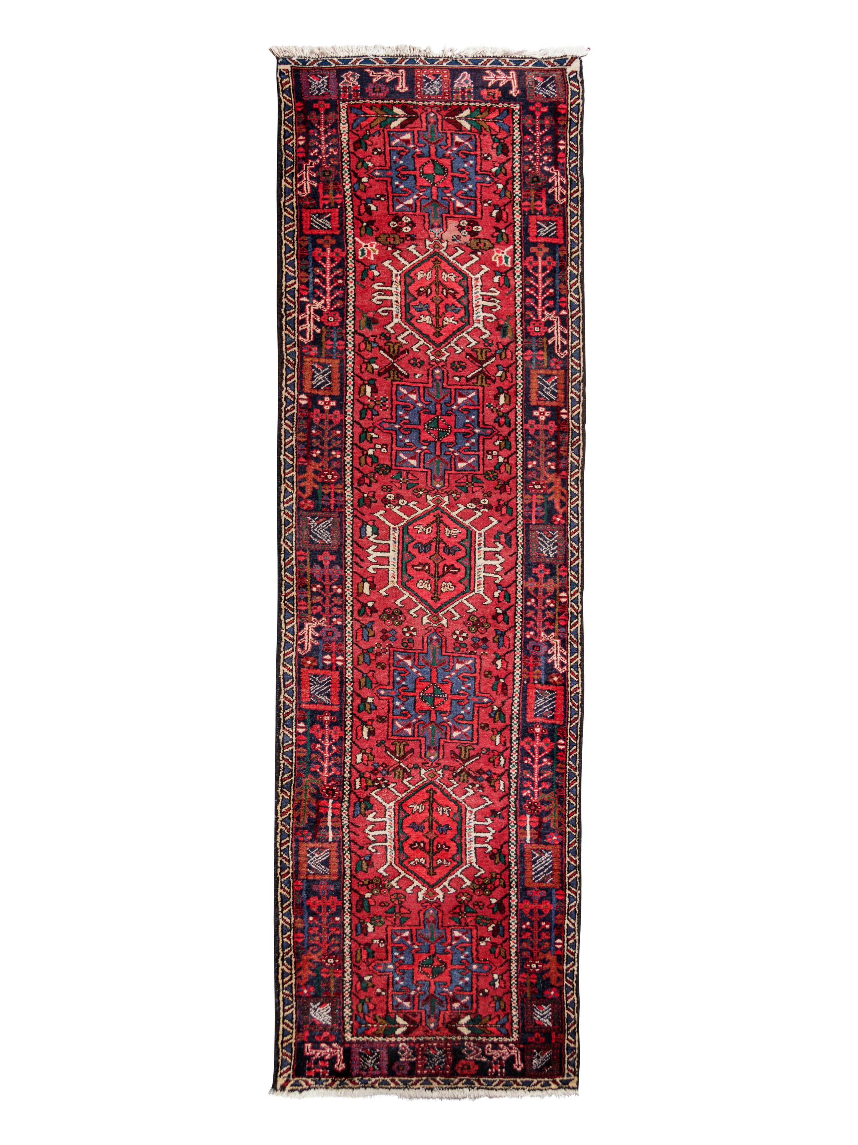 A Heriz Wool Runner