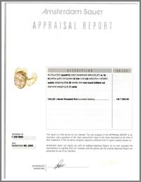 AMSTERDAM SAUER, RUTILATED QUARTZ, DIAMOND, AND YELLOW GOLD CUFF BRACELET