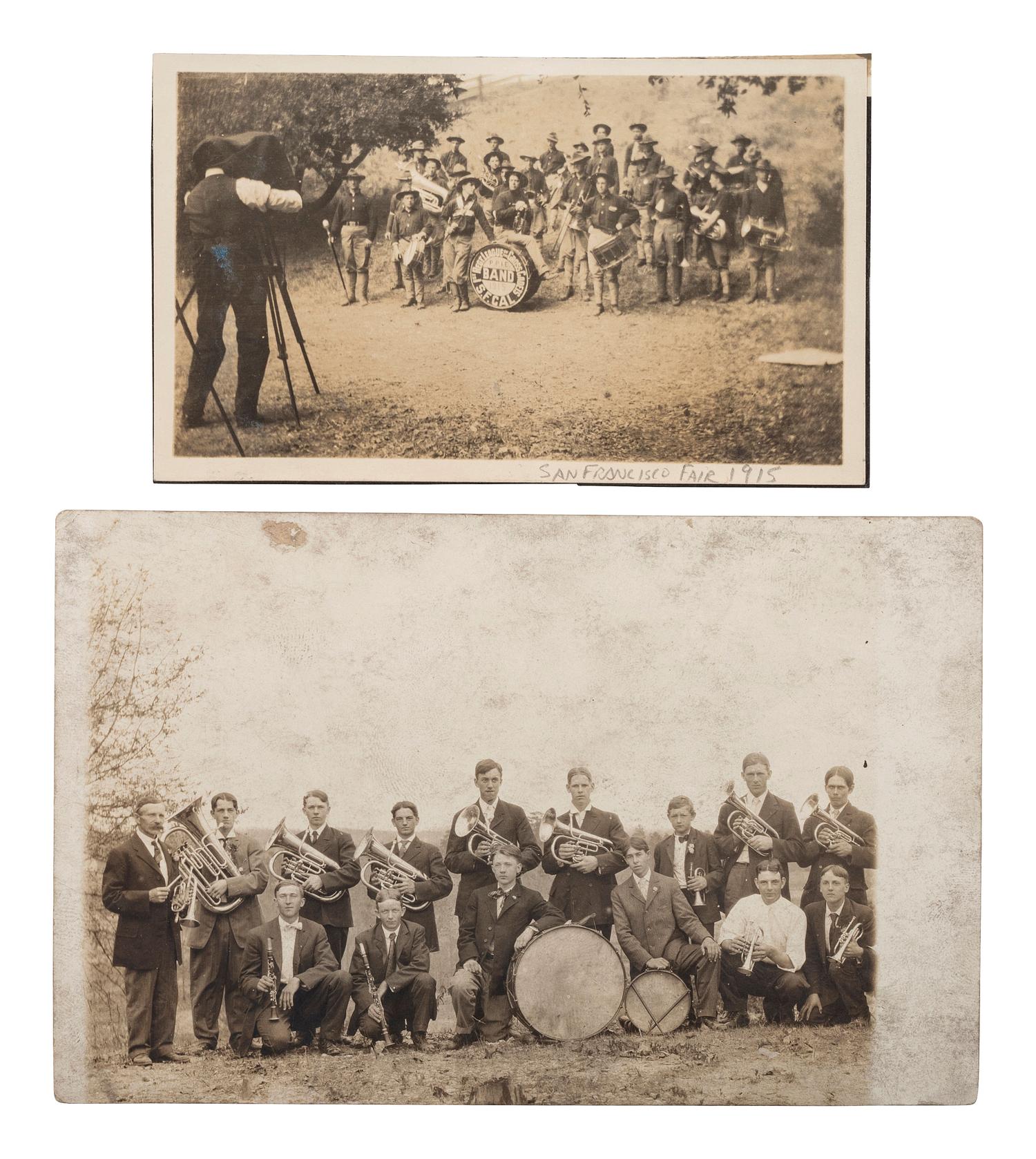 [EPHEMERA]. 78 RPPCs & photographs of parades, sideshows, and fairs.
