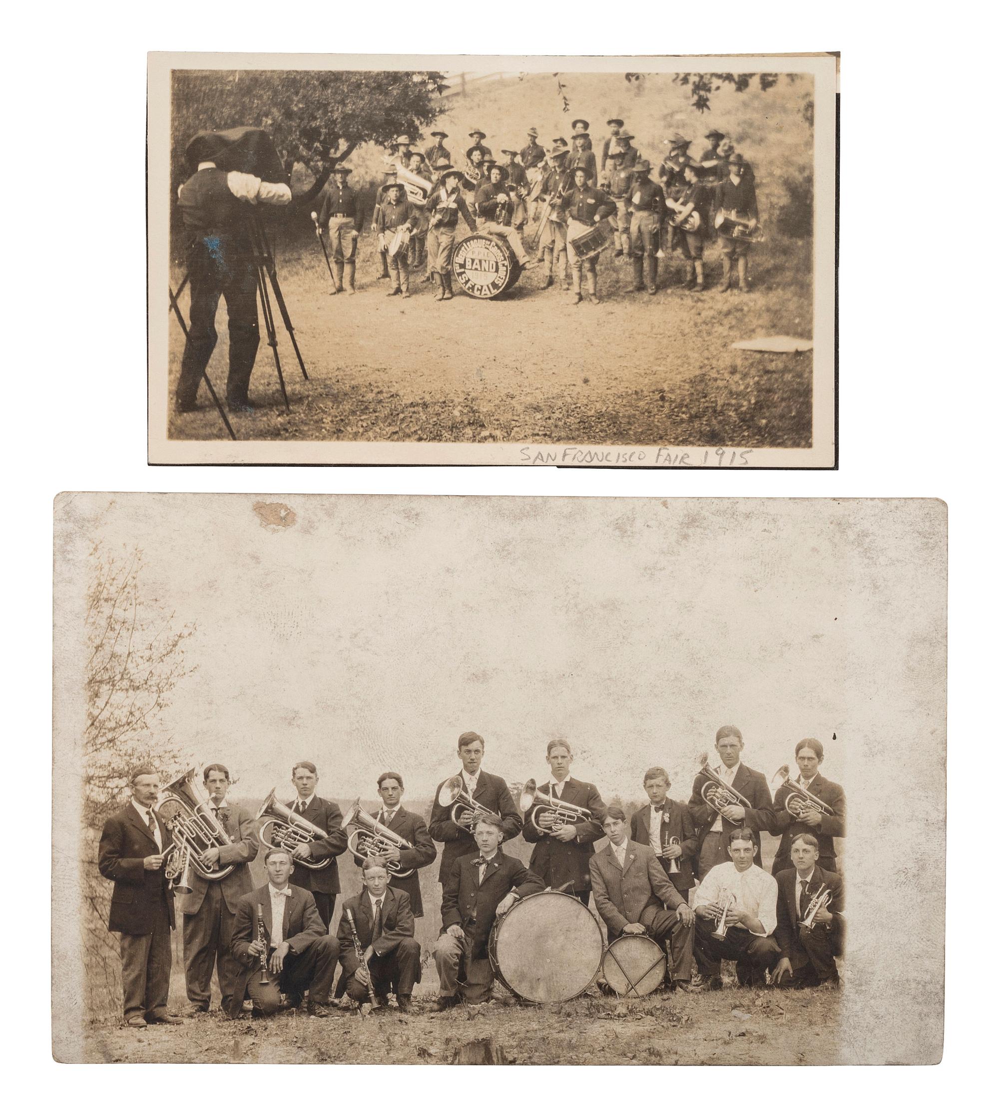 [EPHEMERA]. 78 RPPCs & photographs of parades, sideshows, and fairs.