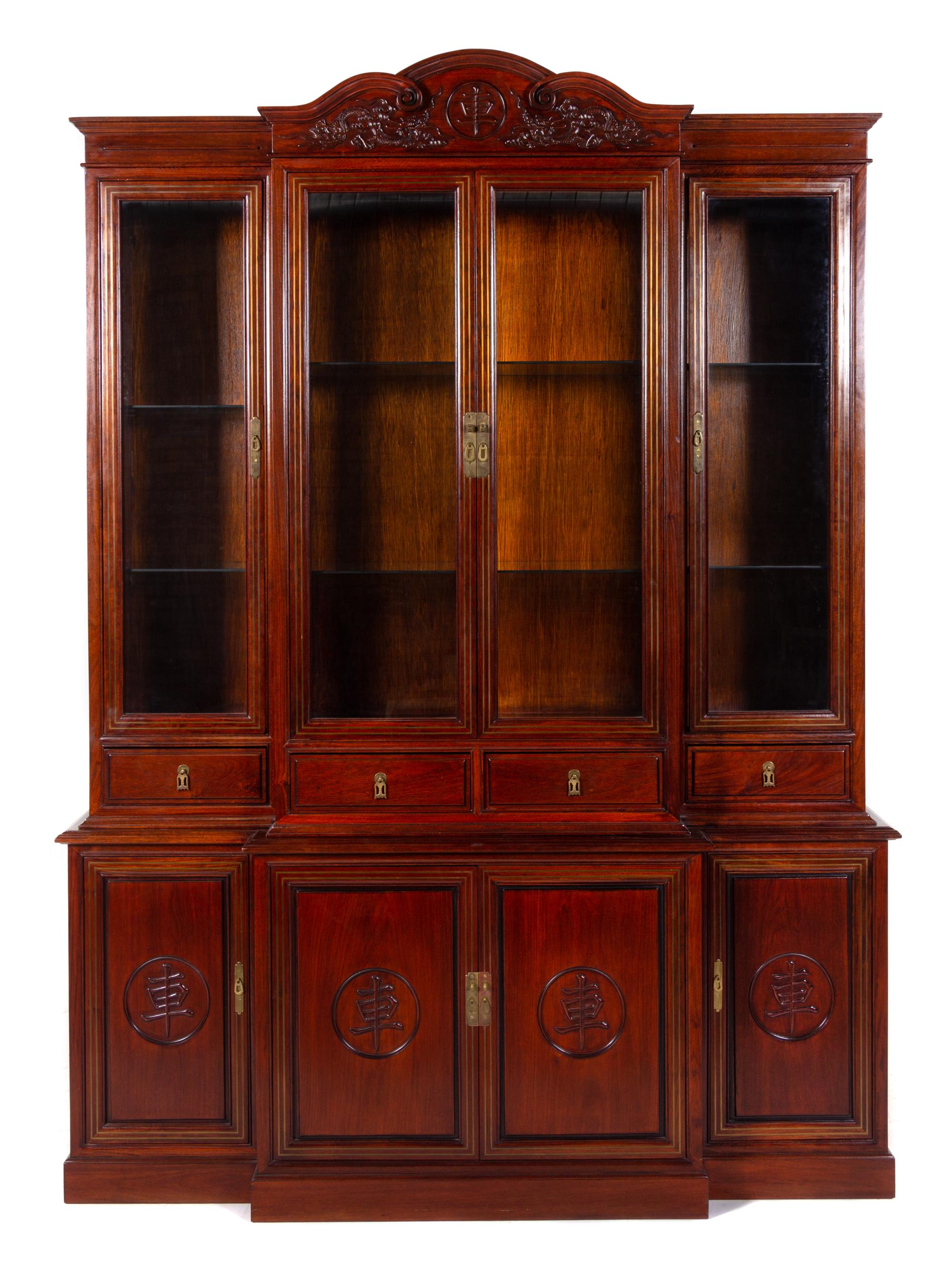 A Large Chinese Hongmu Displaying Cabinet