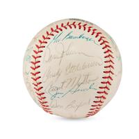A 1968 Baltimore Orioles Team Signed Autograph Baseball