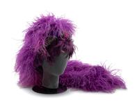 Purple Ostrich Feather Headdress, 1980-2000s