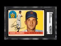 A 1955 Topps Harmon Killebrew Rookie Baseball Card No. 124 (SGC Authentic)